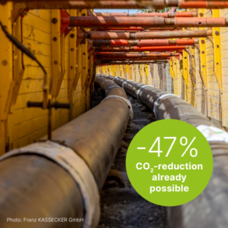Filtering cartridge CO₂-reduced steels possible