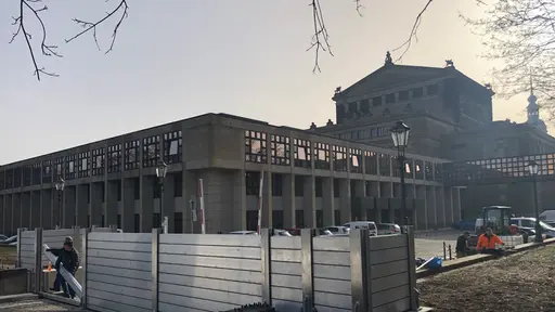 Systèmes de protection contre les crues dans la vieille ville de Dresde