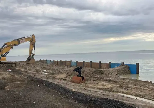 Reconstruction of the revetment on the dyke at Presen/Fehmarn