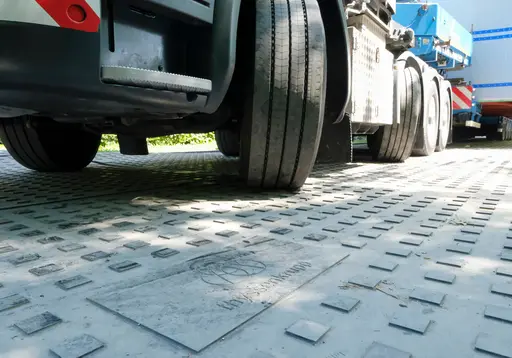 Chemin de roulement en polyéthylène à Tübingen