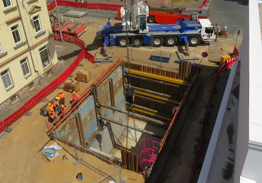 E+S Blindage linéaire: Travaux de rénovation de canalisations à Leipzig
