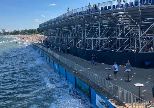 Temporärer Küstenschutz für den Bau einer Arena am Timmendorfer Strand