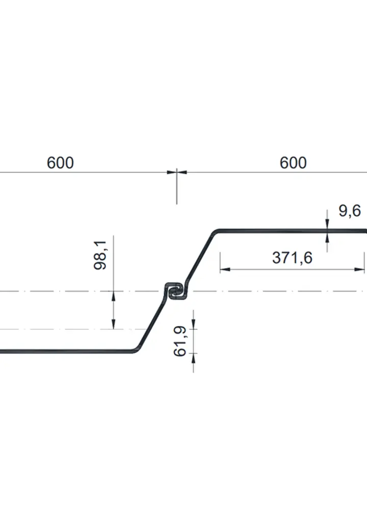 Palplanche métallique TKL 603 