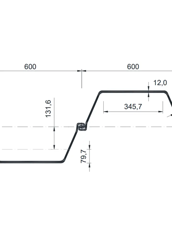 Palplanches métalique TKL 605N 