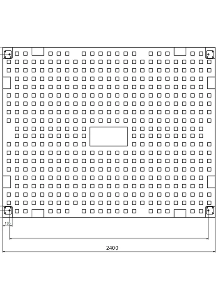 Kunststoffbaustraße L=2,40 m x B=1,20 m 