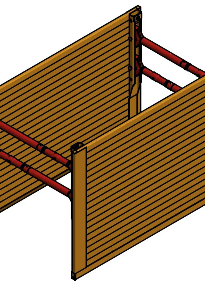 KRINGS KS 60 l=2.00 m x h=2.40 m (SP 98x550) base box 
