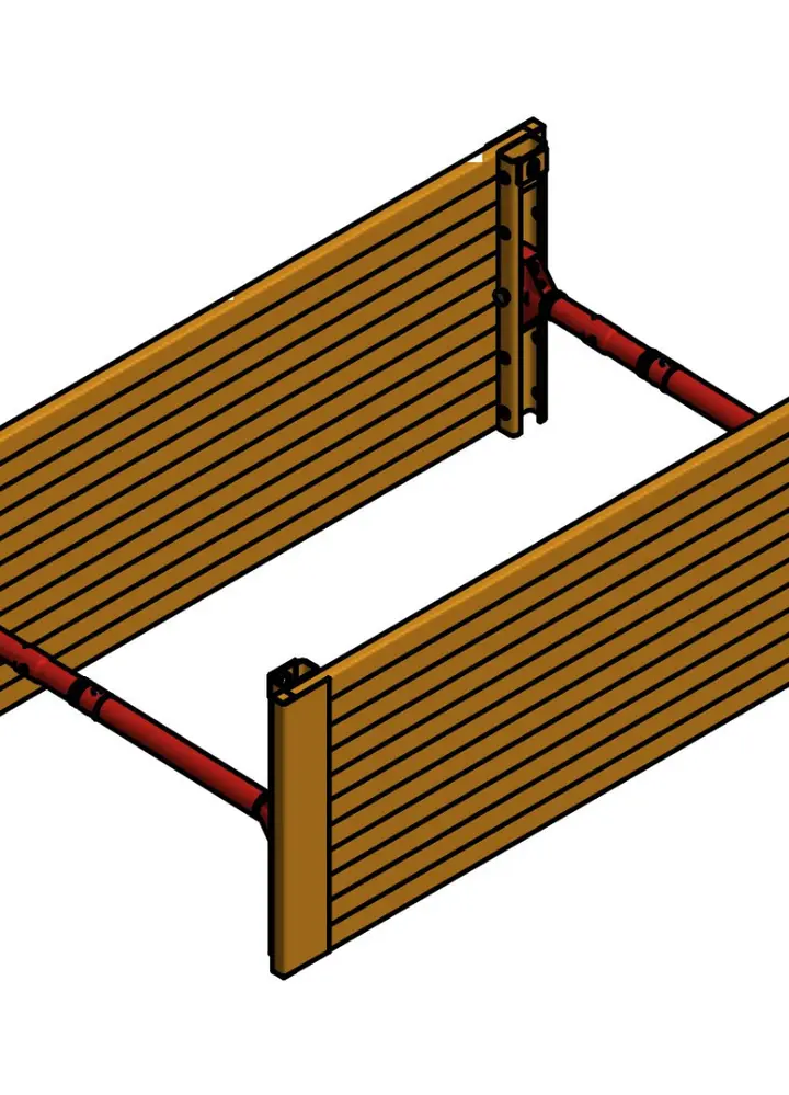 KRINGS KS 60 l=3.50 m x h=1.30 m (SP 98x550) top box 