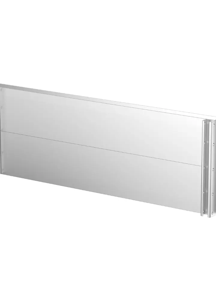 Aluminium panel l=1.55 m x h=0.50 m 
