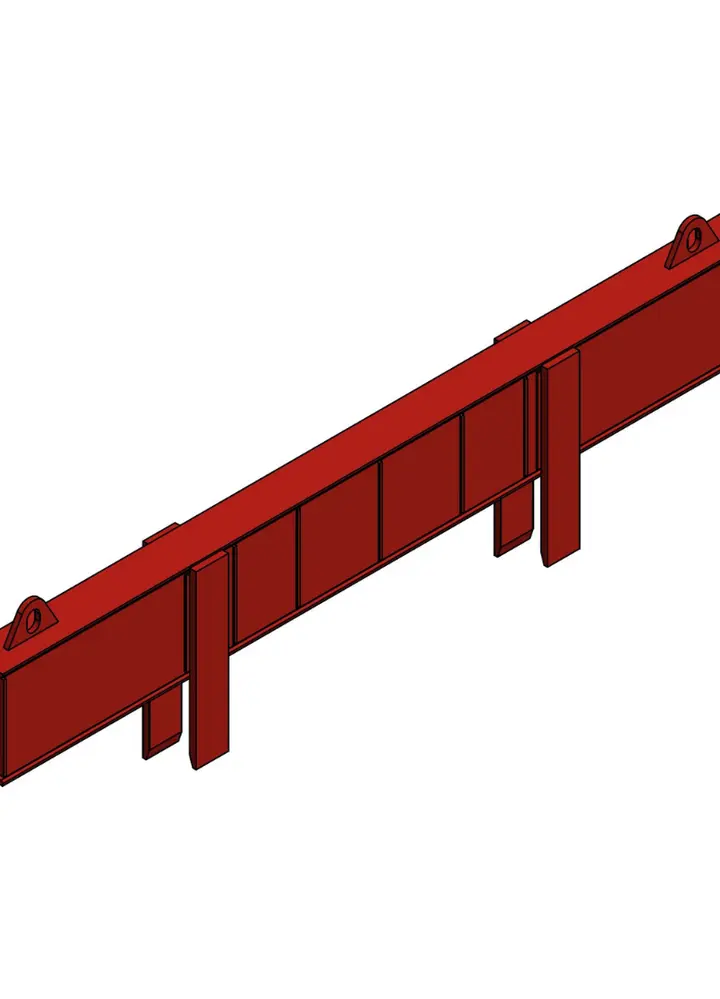 Poutre de pression L=2,35 m (L=125 mm) (Caisson/GLS) 