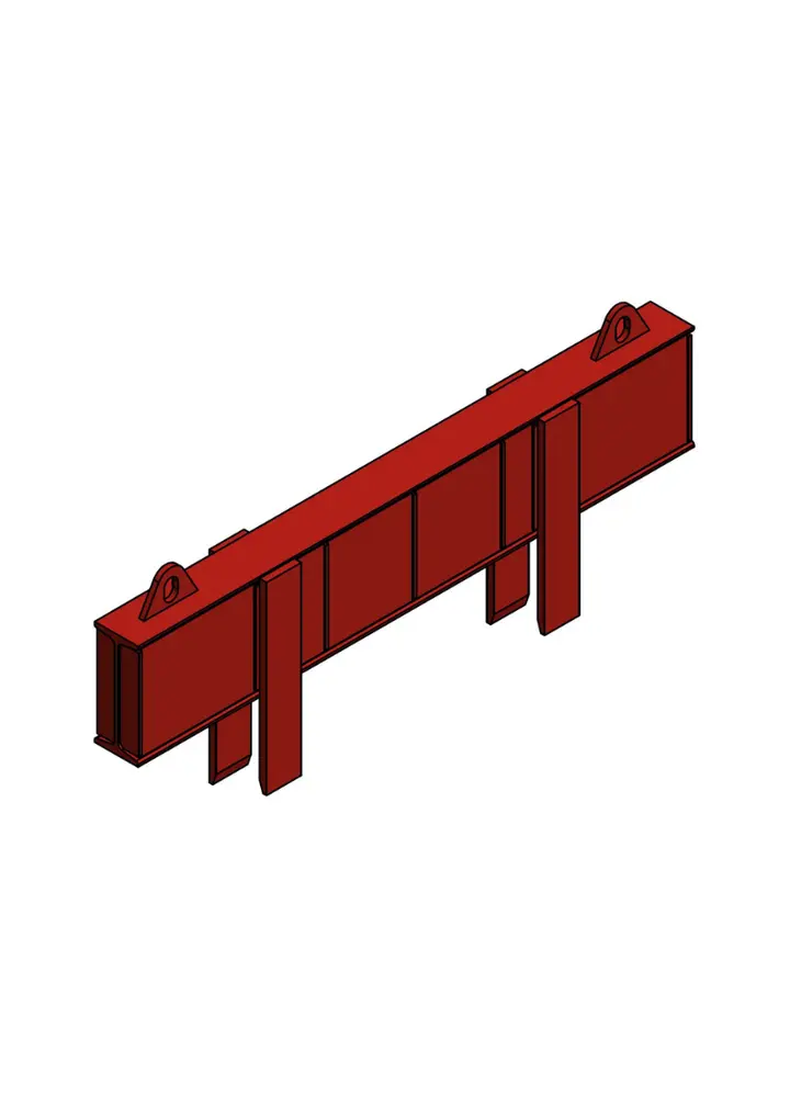 Poutre de pression L=1,60 m (L=125 mm) (Caisson/GLS) 