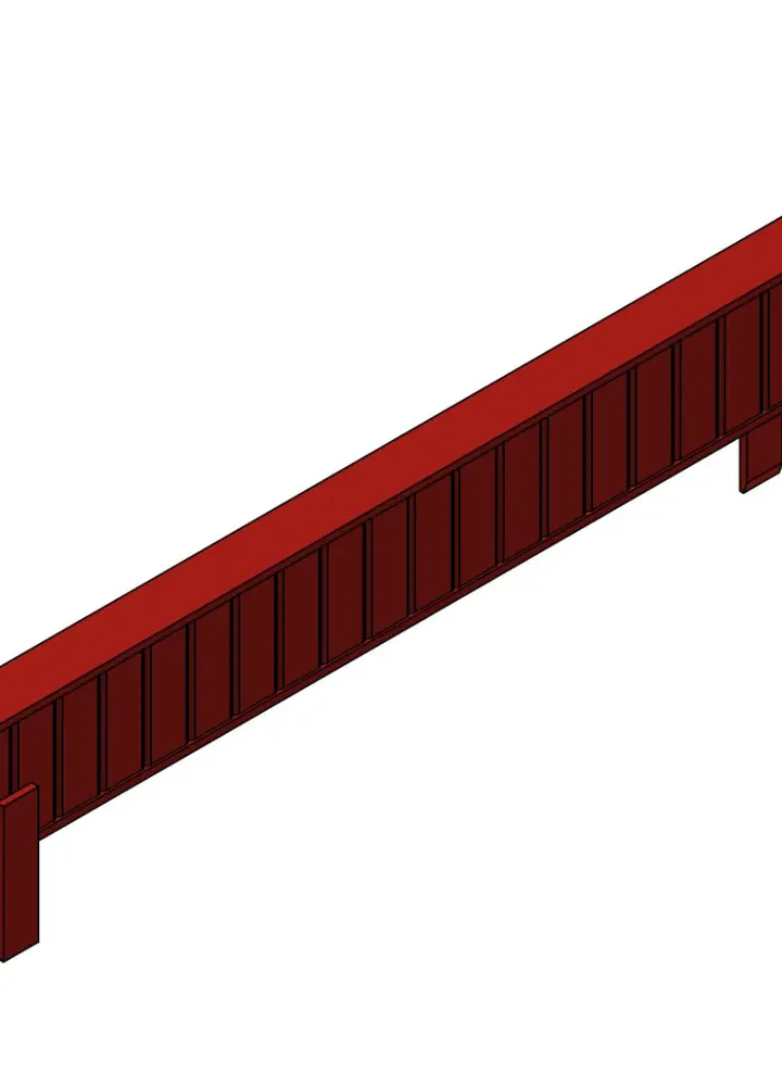 Poutre de pression L=3,40 m (L=125 mm) (Caisson/GLS) 