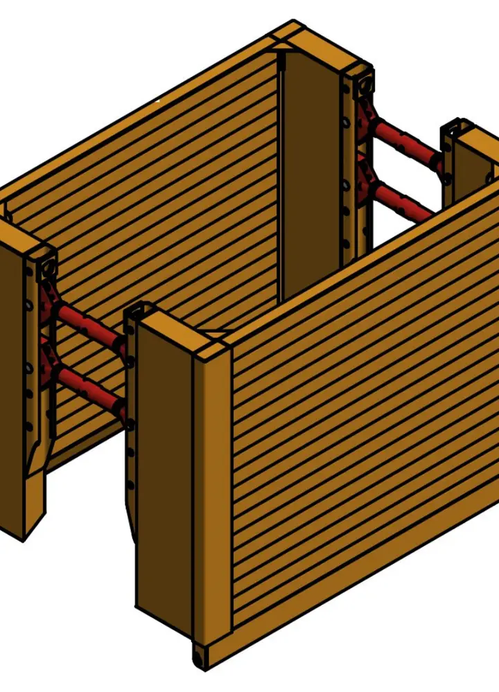KRINGS KS100 Eck l=3,00m x h=2,60m (SP 98x700) caisson base 