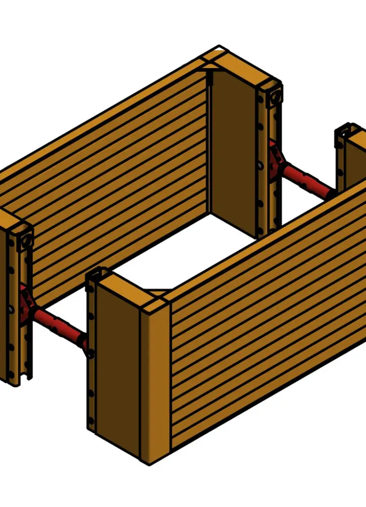 KRINGS KS100 Eck l=4,00m x h=1,40m (SP 98x550) caisson réh. 