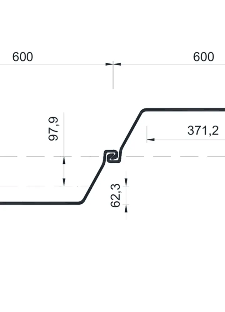 Spundwand TKL 603AN Einzelbohle | 7,50 m | S270