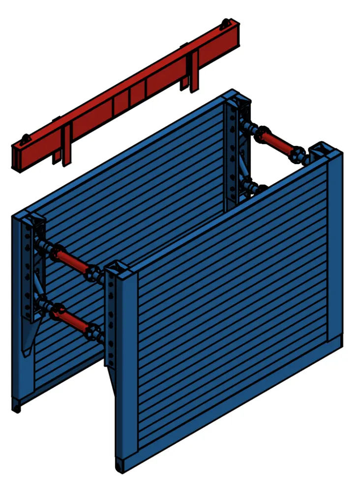 E+S Medium L=2,50 m x H=2,60 m Grundbox 