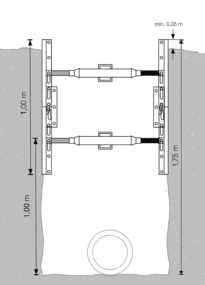 terra - aluminium box l=1.55 m x h=1.00 m (Gi-A 129–218 cm) 