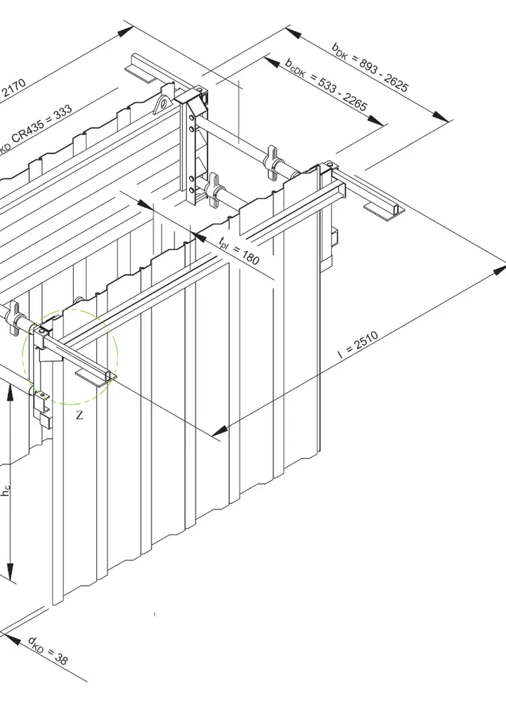 KRINGS BLU l=2.41 m x h=0.72 m (SP 70x920) (CR 435) 