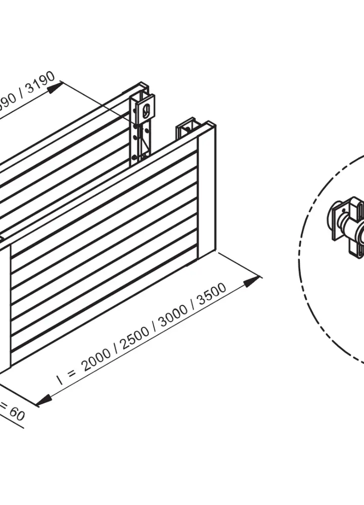 KRINGS KVL L=3,00 m x H=0,50 m (SP 70x1470) Aufsatzbox 