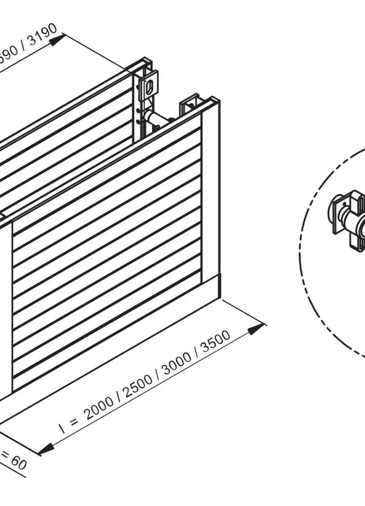 KRINGS KVL L=2,00 m x H=1,50 m (SP 70x740) Grundbox 