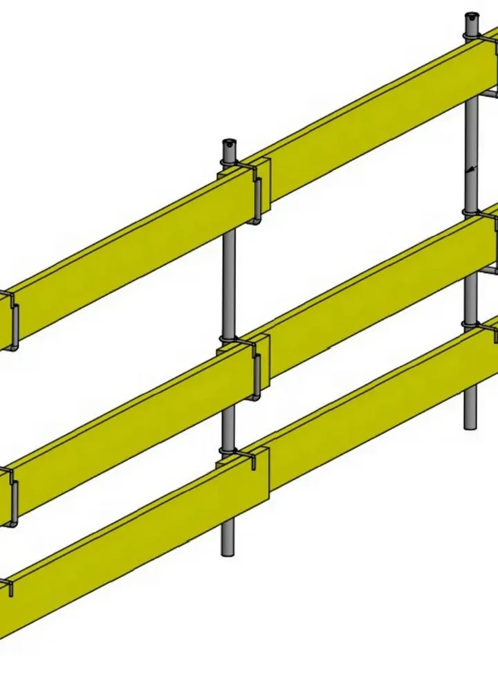 Fall protection attachment for shoring 